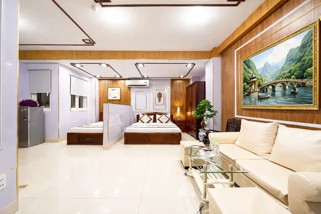 شقة سوبيريور بسرير كوين وسرير فردي، Diamond Luxury Ben Thanh 2/2