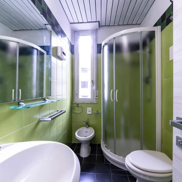 غرفة بسرير مزدوج أو سريرين منفصلين بإطلالة على البحر، Park Hotel Rimini 8/10