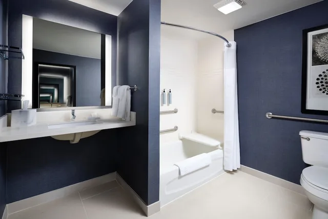 جناح استوديو بسرير كوين مع أريكة لذوي الإعاقة، Residence Inn Mt Olive At International Trade Center 3/4