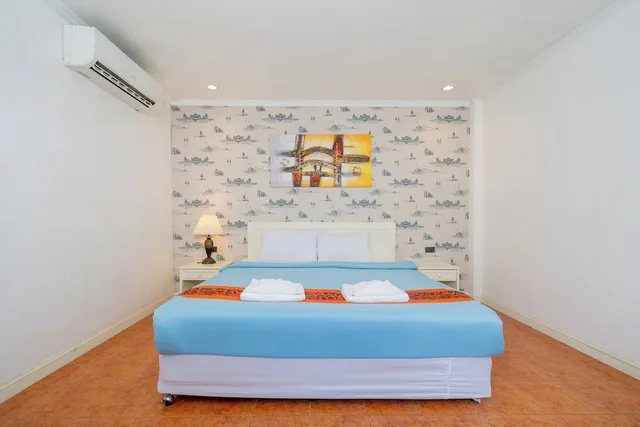 شقة بسريرين منفصلين وسريرين كينج بـ4 غرف نوم بمطبخ، Patong Central Residence & Apartment 6/10
