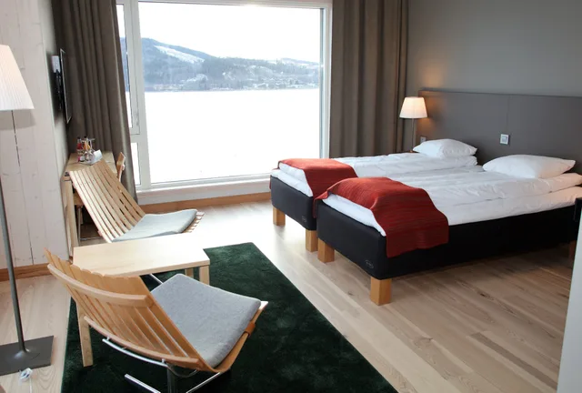 غرفة بانورامية ثلاثية بثلاثة أسرّة، Wood Hotel Frichs Hotel and Spiseri 4/10