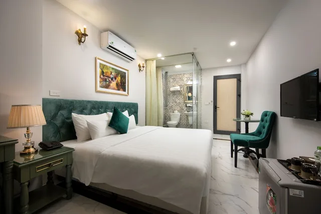 غرفة ديلوكس بسريرين منفصلين بإطلالة على الفناء، Hanoi Gatsby Hotel 4/5