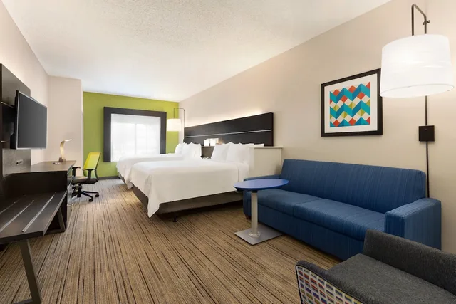 غرفة قياسية بسريرين كوين لذوي الإعاقة، Holiday Inn Express Hotel & Suites Shawnee I-40 3/6