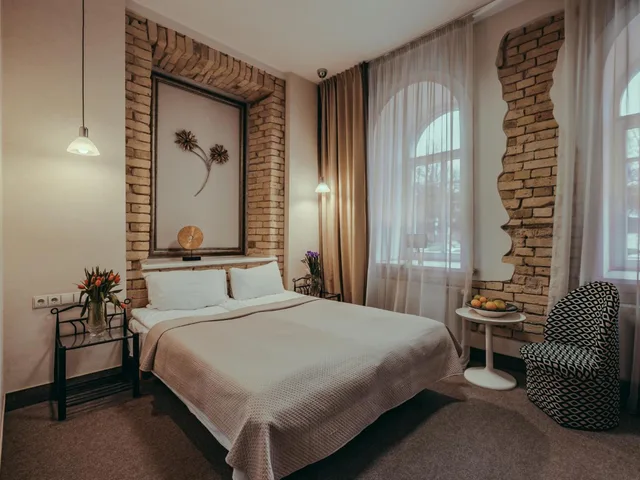 غرفة قياسية بسرير كينج، Moon Garden Art Hotel 1/2