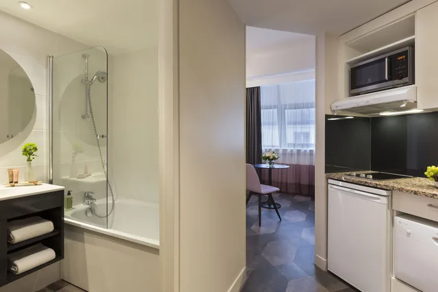 استوديو بسريرين منفصلين، Citadines Trocadero 9/10