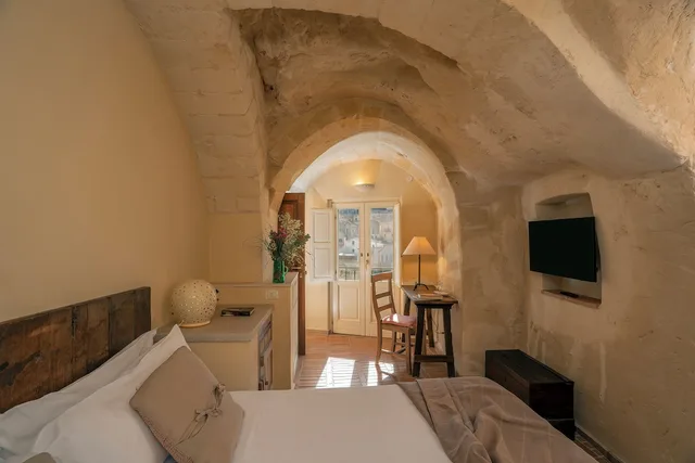 غرفة تقليدية بسرير مزدوج بإطلالة على المدينة، Locanda San Martino Thermae 10/10