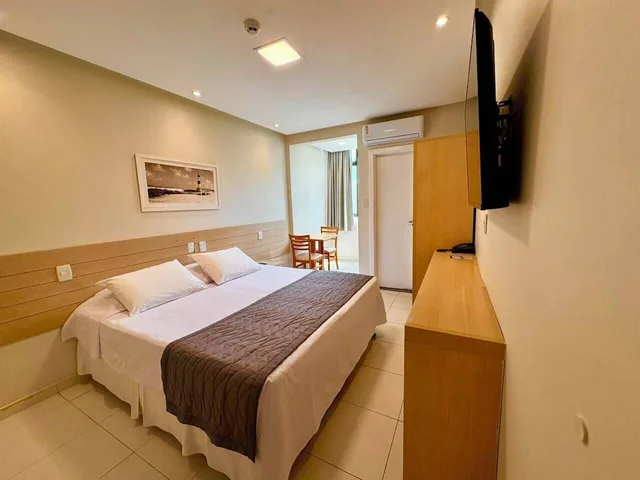 غرفة قياسية بسريرين منفصلين بإطلالة على البحر، Hit Hotel Salvador 2/9