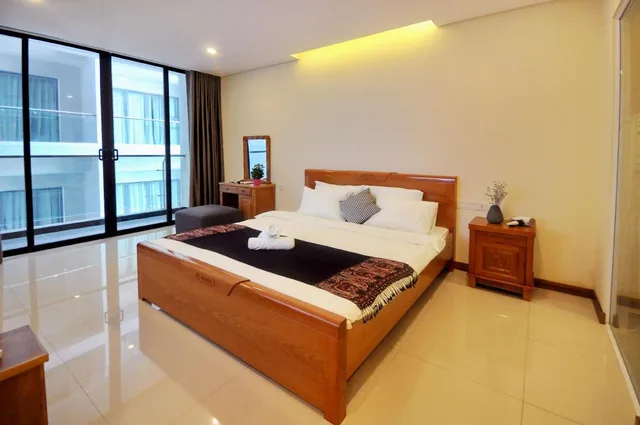 شقة بسريرين كوين بغرفة نوم واحدة، Holi Beach Apartments 1/5