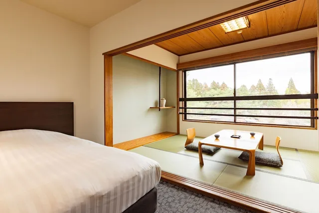 Japanese Western, Twin Beds, 3 Futon Beds, No Bathroom, High Floor، ARDEN HOTEL ASO 1/3