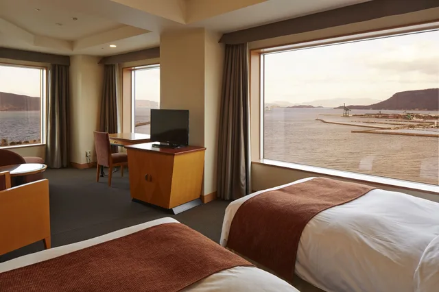 غرفة ديلوكس ركنية بسريرين منفصلين، Jr Hotel Clement Takamatsu 1/2