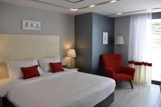 غرفة ديلوكس بسرير مزدوج أو سريرين منفصلين بشرفة، Petra Boutique Hotel 1/10