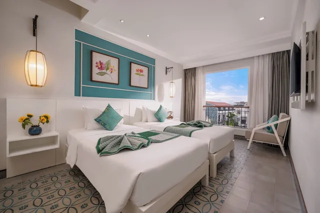 غرفة ديلوكس بسريرين منفصلين بإطلالة على المدينة، Lantana Boutique Hoi An Hotel 4/10