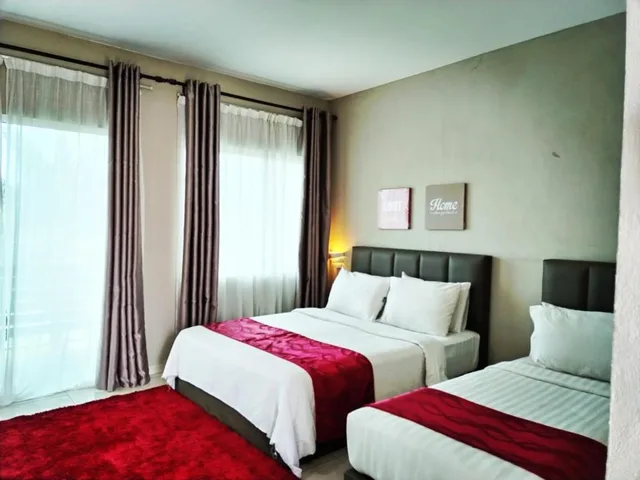 Super, Superior, 1 Queen and 1 Single Bed, Destini Akef Villa 2/2