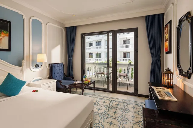 جناح عائلي بسريرين منفصلين وسرير كينج بغرفتي نوم بحوض استحمام، Hoi An Rosemary Boutique Hotel And Spa 10/10