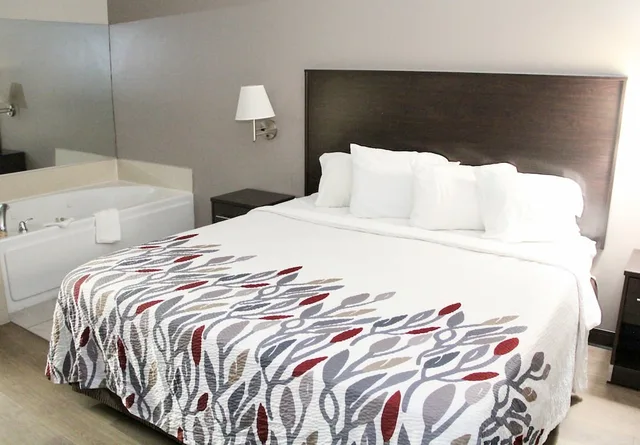 جناح بسرير كينج بحوض جاكوزي، Red Roof Inn & Suites Lake Orion/Auburn Hills 4/10