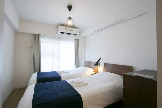 غرفة رباعية بسريرين منفصلين وسرير كوين مع أريكة، Kario Sasazuka Terrace 1/10
