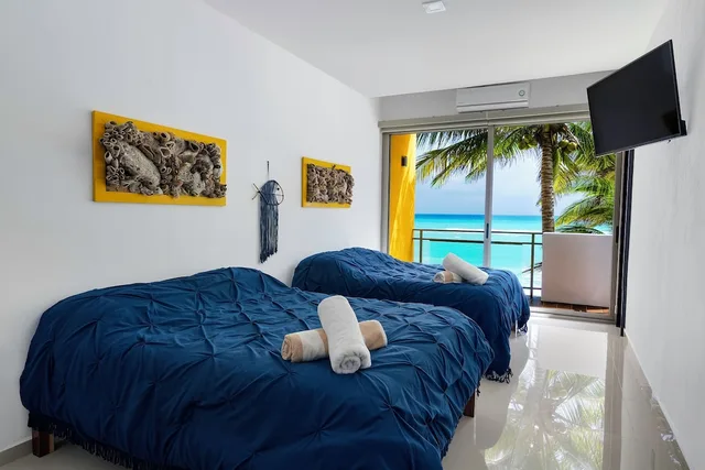 2 Bedrooms, Luxury, Apartment, 2 King Beds, Sea View, Sofa, Angelina 28 Beachfront by Nah Hotels 1/3