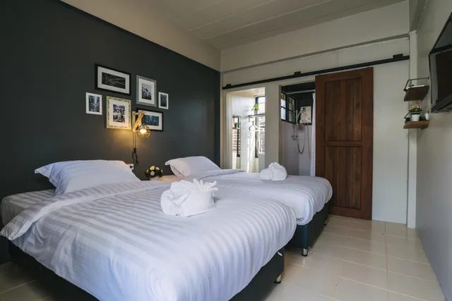 غرفة بسريرين منفصلين، Cozy Inn Chiang Mai 2/3