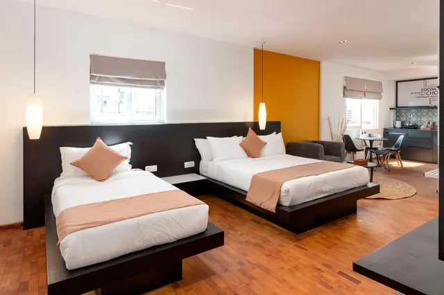 استوديو ديلوكس بسريرين منفصلين، Tao Riverside Residence 1/1