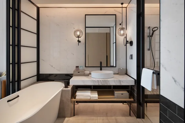 غرفة ديلوكس بسرير كينج، Sheraton Xi an Chanba 3/4