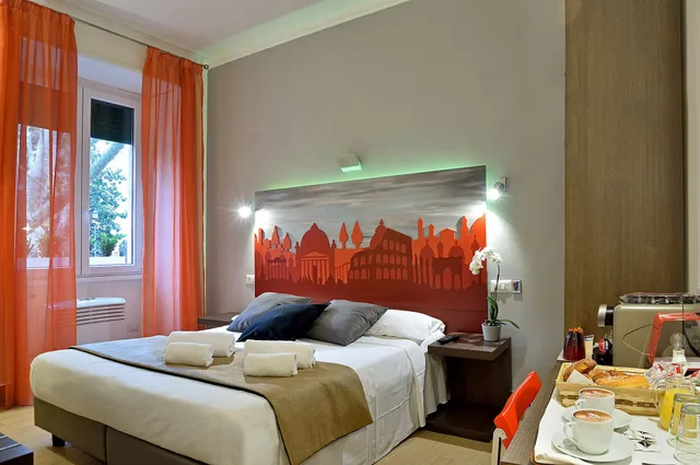 غرفة بسريرين منفصلين، 94rooms Vatican Vigliena 9/10