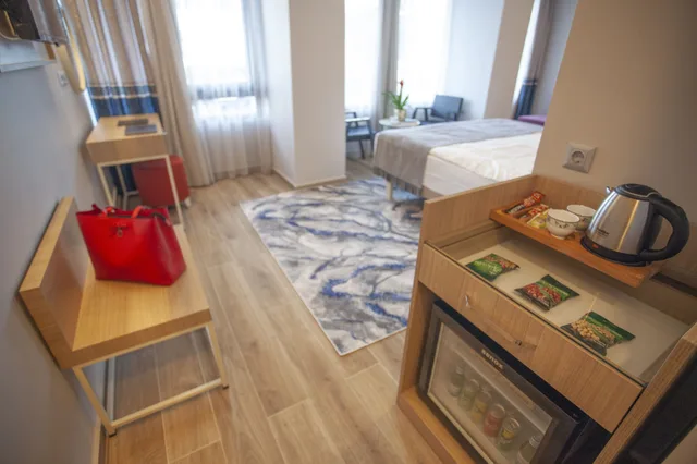 غرفة ديلوكس بسريرين منفصلين بإطلالة على المدينة، Old Town Point Hotel & Spa Antalya 4/9