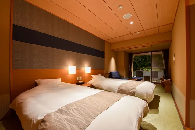 Japanese, Standard, Twin Beds, Outdoor Bath, Terrace, Okuno Hosomichi 1/1