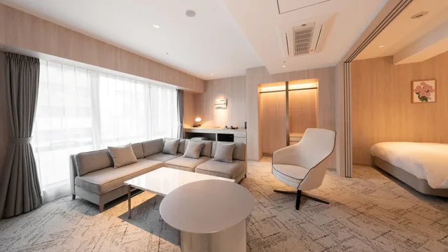 غرفة بسريرين منفصلين، Hotel The Leben Osaka 2/3