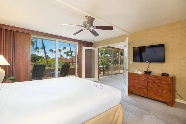 غرفة بسرير مزدوج بإطلالة على الحديقة بغرفة نوم واحدة، Aston Maui Kaanapali Villas 2/2