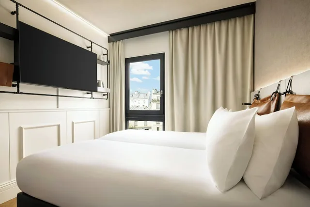 غرفة بسريرين منفصلين، Moxy Paris La Villette 5/10
