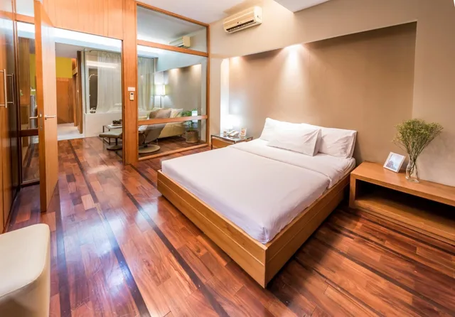جناح بريميوم بسرير كوين، Laemtong Hotel Serviced Apartment 1/1