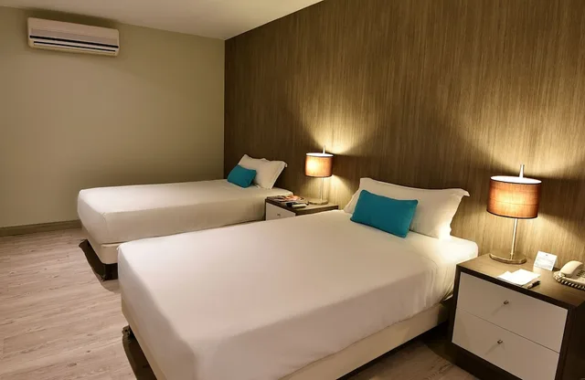 غرفة سوبيريور بسريرين منفصلين بإطلالة على المدينة، Mariel Hotel 2/5