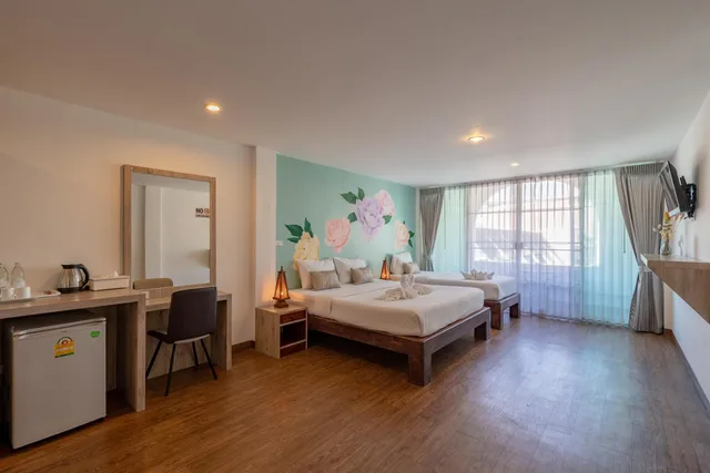 غرفة ديلوكس ثلاثية، B House Chiangmai Hotel 4/10