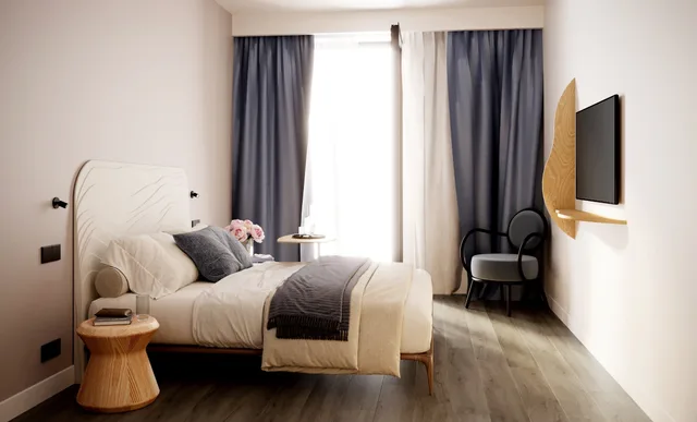 غرفة بسرير مزدوج لذوي الإعاقة، ibis Styles Cabries Aix-en-Provence TGV 2/3