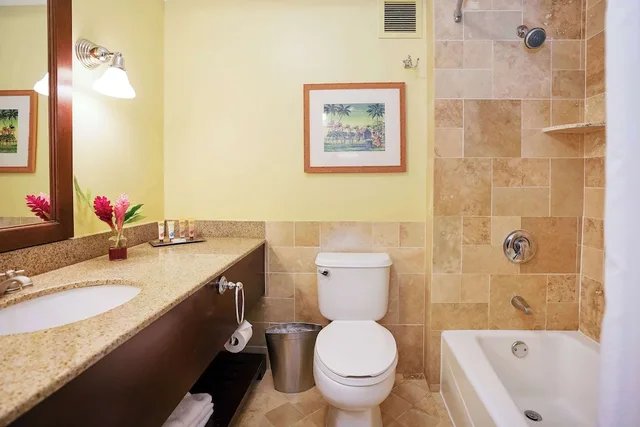 غرفة بريميوم بسريرين مزدوجين بإطلالة جزئية على البحر، OUTRIGGER Kauai Beach Resort & Spa 3/4