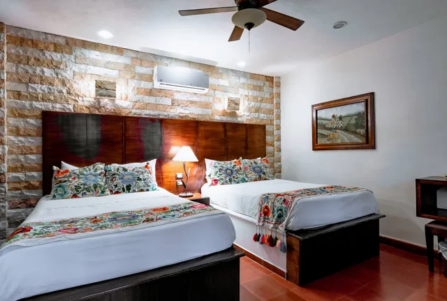 غرفة قياسية رباعية بسريرين مزدوجين، El Zaguán Colonial 2/7