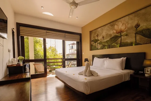 غرفة ديلوكس بسريرين منفصلين بشرفة، Terrace Green Hotel 1/10