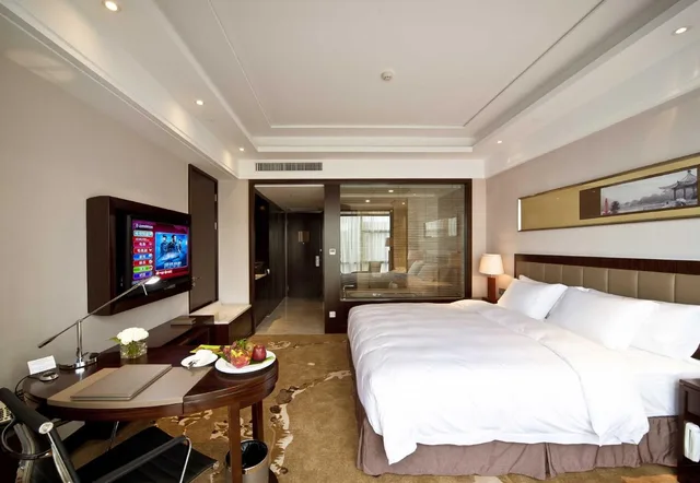 غرفة ديلوكس بسرير مزدوج، Howard Johnson by Wyndham Shipu Plaza Ningbo 1/1