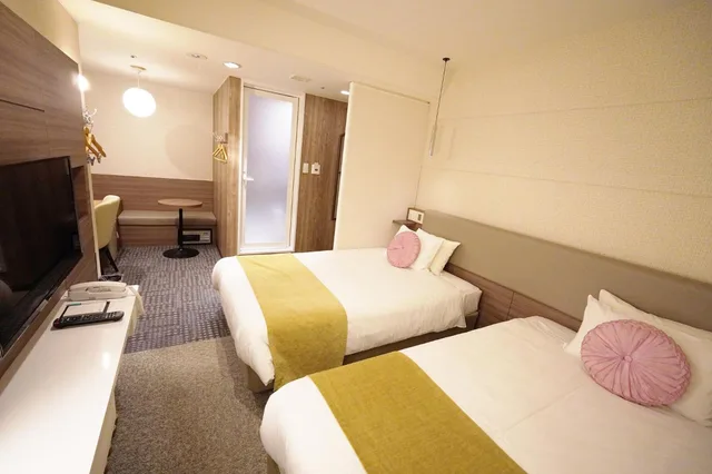 غرفة بسريرين منفصلين في الملحق، Matsue New Urban Hotel 2/5