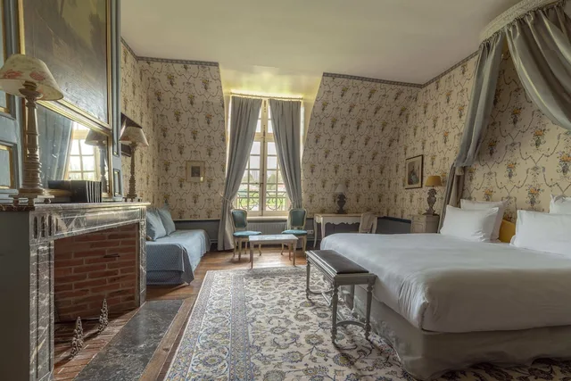 غرفة سيغنتشر بسريرين منفصلين، Chateau D'etoges 2/5
