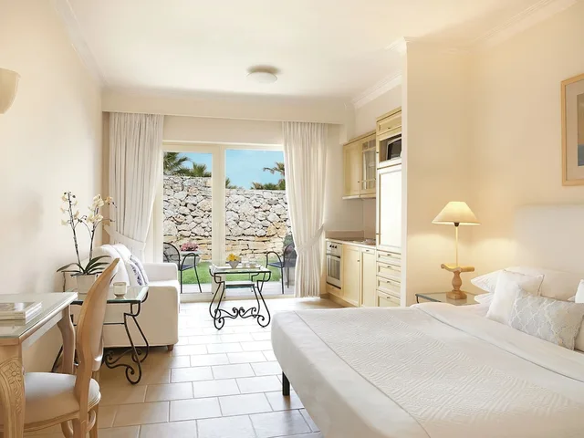 Marina, Family, Apartment, 2 Double Beds, 3 Beds, Garden or Pool View, Garden View، Grecotel Marine Palace & Aqua Park 1/4