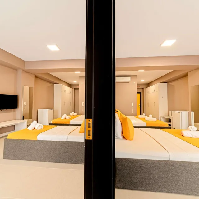 غرفة عائلية بإطلالة على الحديقة، First Joy Hotel 9/10