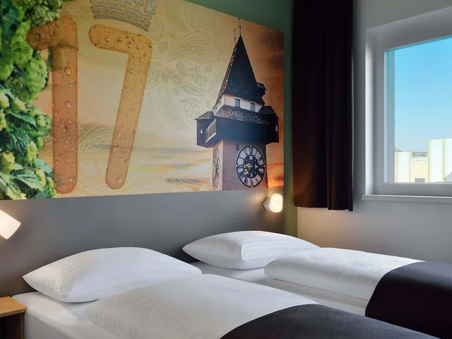 غرفة بسريرين منفصلين، B&B Hotel Graz City-Sud 1/2