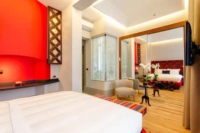 غرفة ديلوكس بسرير مزدوج بإطلالة على البحر، Ravouna 1906 Suites - Special Class Adults Only 6/10