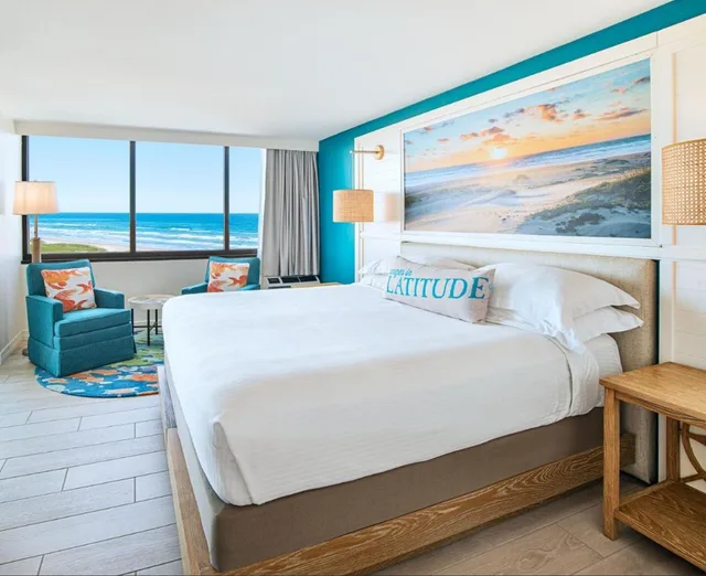 شقة سكنية بسرير كينج وسريرين كوين بإطلالة على البحر بغرفتي نوم، Margaritaville Beach Resort - South Padre Island 3/7