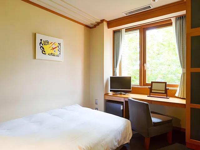 Semi Room, Single, Semi Double Bed، Mori No Spa Resort Hokkaido Hotel 1/1