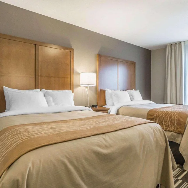غرفة بسرير كينج وسريرين كوين، Comfort Inn & Suites Edmonton International Airport 2/8