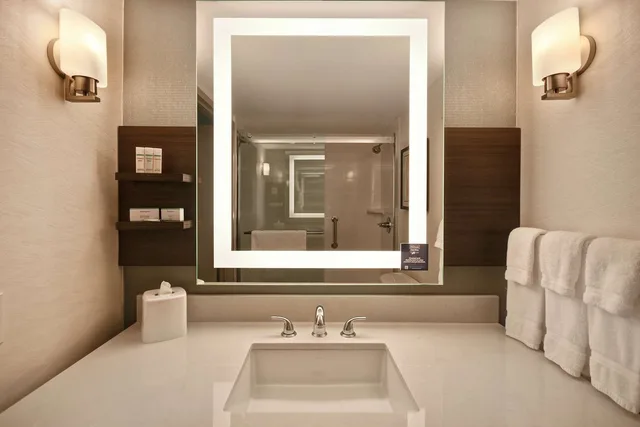 غرفة بريميوم بسرير كينج، Hilton Garden Inn Detroit Metro Airport 10/10
