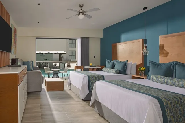 Preferred Club, Junior Suite, 2 Double Beds, Pool View, Dreams Cozumel Cape Resort & Spa 3/5