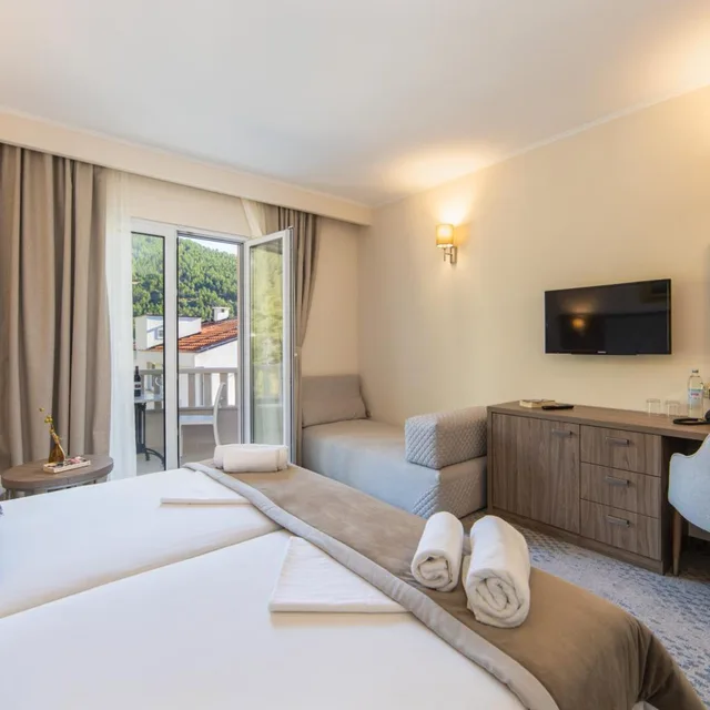غرفة ديلوكس بسرير مزدوج بإطلالة على المتنزه مع أريكة، Hotel Bella Vista 1/4